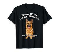 Beware of The German Shepheard He’ll Steal Your Heart Design Value Graphic T-Shirt