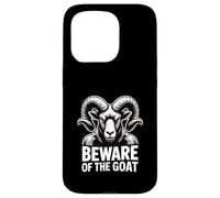 Beware Of The Goat Occult Symbol Dark Esoteric Warning Case for iPhone 15 Pro