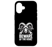 Beware Of The Goat Occult Symbol Dark Esoteric Warning Case for iPhone 16