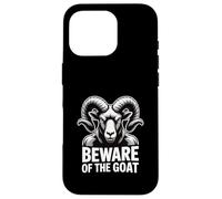 Beware Of The Goat Occult Symbol Dark Esoteric Warning Case for iPhone 16 Pro