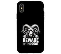 Beware Of The Goat Occult Symbol Dark Esoteric Warning Case for iPhone X/XS