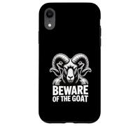 Beware Of The Goat Occult Symbol Dark Esoteric Warning Case for iPhone XR