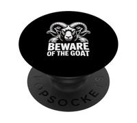 Beware Of The Goat Occult Symbol Dark Esoteric Warning PopSockets Adhesive PopGrip