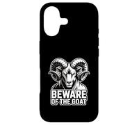 Beware Of The Goat Ram Warning Graphic Case for iPhone 17