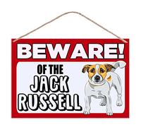 Beware of The Jack Russell - Large Metal Plaque Sign 30x20cm Dog