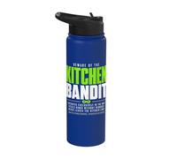 Beware of The Kitchen Bandit Pickleball Stainless Steel Insulated Water Bottle