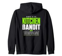 Beware Of The Kitchen Bandit Pickleball Zip Hoodie