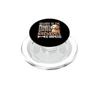 Beware Of The Master The Golden Retriever Is Harmless PopSockets PopGrip for MagSafe