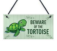 Beware Of The Tortoise Sign Funny Pet Gift Home Sign Gift For Family Keepsake