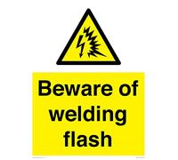 Beware of welding flash Sign - 300x400mm - A3P