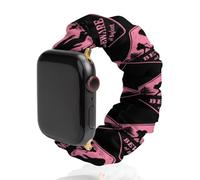 Beware Sasquatch Bigfoot Sign Cute Watch Band Scrunchies Compatible with IWatch 38mm 40mm 42mm 44mm Elastic Strap