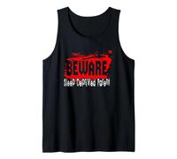 Beware Sleep Deprived Parent Tired Mom Dad Life Tank Top