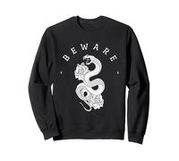 Beware Snake Roses - Aesthetic Edgy Streetwear Sweatshirt