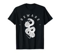 Beware Snake Roses - Aesthetic Edgy Streetwear T-Shirt