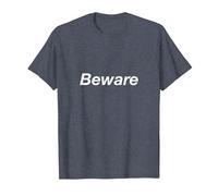 Beware T-Shirt, Men, Heather Blue, Small