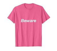 Beware T-Shirt, Men, Pink Heather, Small