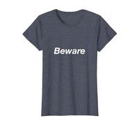Beware T-Shirt, Women, Heather Blue, X-Small
