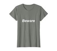 Beware T-Shirt, Women, Olive Heather, X-Small