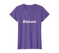 Beware T-Shirt, Women, Purple Heather, Small