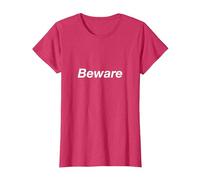 Beware T-Shirt, Women, Red Heather, Small