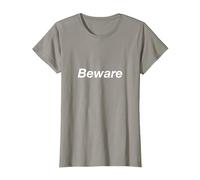 Beware T-Shirt, Women, Slate Grey, X-Small