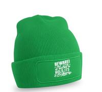 Beware The Dog Cant Hold Its Licker Beanie Dog Pun Pet Owner Headwear Accessories O/S