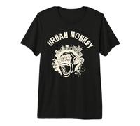 Beware The Urban Wild Monkey, Monkeys are Loud Premium T-Shirt