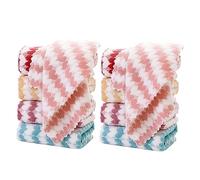 BEWDIO 10 Pack Heart Microfiber Face Cloths for Washing face, Highly Absorbent Cleaning Towels, Microfiber Rags for Washing Dishes, Car, Window Clean Cloth(55-12)