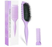 Ultimate Curl Defining Brush with Clip for Wet Curly Hair - Purple