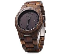 Bewell ZS - W086B Wood Men Watch Analog Quartz Movement Date Display