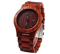 Bewell ZS - W086B Wood Men Watch Analog Quartz Movement Date Display