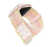 BEWFI Nylon Band Compatible with Apple Watch Ban 42mm 44mm 45mm 49mm for Men Women, Sport Loop Adjustable Wristbands for iWatch Series 9 8 7 6 5 4 3 2 1 SE Starlight/Pink