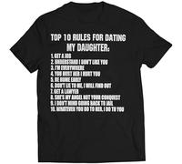 Bewild Brand Top Ten Rules for Dating My Daughter Mens T Shirt T-Shirt Black L