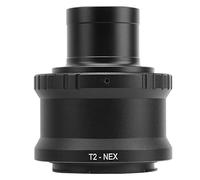 Bewinner 1.25in T Mount Telescope Adapter Ring for E Mount Mirrorless Camera, Metal Aluminum Alloy T2-E Adapter for Astronomy Telescope Imaging, M42x0.75 Interface, Black