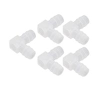 Bewinner 10 Pcs Plastic Hose Joint 90° Elbow Bend, PP Odorless L Pipe Connector for Aquarium, Laboratory, 12mm (14mm / 0.55in)