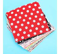 Bewinner 100 Pcs Cotton Printed Square Patchwork for Sewing, DIY Fabric Scraps with Floral Patterns, 10x10cm for Clothing Accessories & Crafts