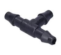 Bewinner 100PCS 4/7 Tee Connector Garden Irrigation Fittings - ABS Drip Irrigation Barbed Reducing Connector for Micro Sprinkler, Farm, Lawn, Greenhouse Watering System, Easy