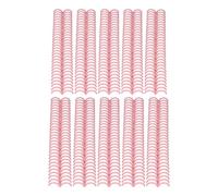 Bewinner 10Pcs 30 Ring Plastic Binder Combs Spines for 150 Pages, 19mm Diameter, Compatible with A4 B5 A5 Paper, Easy to Open & Close, Purple (Pink)