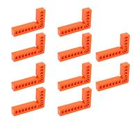 Bewinner 10pcs 3in 90° Right Angle Auxiliary Positioner, Engineering Plastics Woodworking Ruler Holder with 45° & 22.5° Angles, Precise Measuring Tool for Carpenter Square, Marking Gauge,
