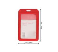 Bewinner 10Pcs Badge Holder Assorted Plastic Bus Card X 2.8 0.2in | Simple Style, 10 Pieces, Durable, Comes With Lanyard, Proper Size, Black, Id Card Holder, Key Card Holder