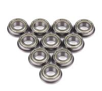Bewinner 10pcs F688ZZ Flange Ball Bearings 8x16x5mm, Double Shielded