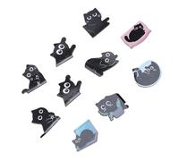 Bewinner 10PCS Magnetic Bookmarks Cute Black Cat Book Mark Clips for Booklovers Writers, Reading Women Men, Soft Magnet Page Markers for Novels Textbooks Classroom Reward