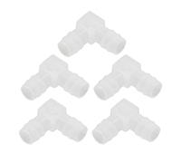 Bewinner 10Pcs Plastic Hose Joint 90° Elbow Bend, PP Odorless L Pipe Connector for Aquarium Laboratory Water Line, 12mm/0.47in (12mm / 0.47in)