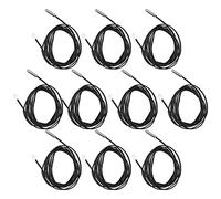 Bewinner 10Pcs Thermistor Temperature Sensor Probe 5x25mm Cylindrical Head 2m Cable 10K B3950 Temp Probe for Industrial Control Systems (5K B3950)