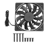 Bewinner 120mm Reverse Blade PC Fan, 2500RPM PWM Low Noise Computer Fan with Daisy Chain, Double Bearing CPU Cooling 64.5CFM for Computer Case CPU Coolers