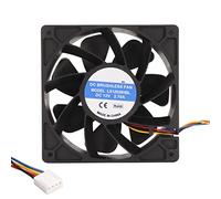 Bewinner 120mm X120mm X 38mm 4pin Cooling Fan, 6000rpm DC 12V 2.7A Computer Case Fan, FG Brushless PWM Cooling Case Fan for Computer Case