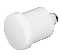 Bewinner 125ml Spray Gun Cup Replacement with 15mm Female Thread for Paint Sprayer, Plastic Paint Cup with Stainless Steel Connector for Pneumatic Spray Gun Accessories, Proof Top