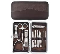 Bewinner 12PCS Professional Manicure Pedicure Set with Case, Stainless Steel Nail Clipper & Grooming Kit for Men Women Travel, Salon Quality Nail Care Tools