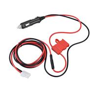 Bewinner 12V DC Power Cord Cable Cigarette Lighter Plug with Double Fuse - 1.5m Power Cable for Mobile Radio Connected to Car Power More Safely and Conveniently