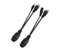 Bewinner 12V Power Over Ethernet Passive POE Adapter Cable Splitter Injector, Design for IP Cameras and Wireless Access Points (Black)